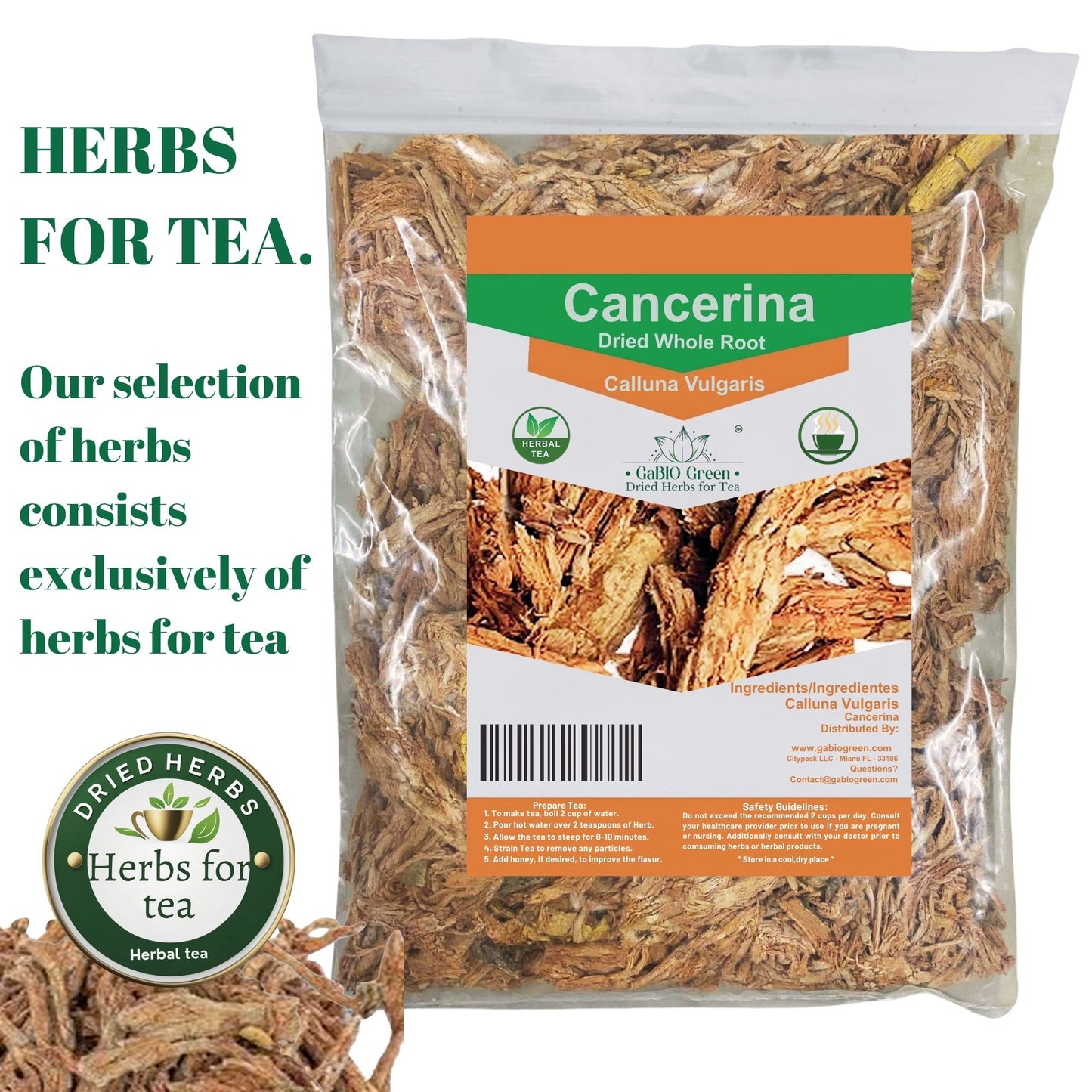 Cancerina Hierba Mexicana 4 oz - 100% natural Cancerina Tea Herbs 4 oz, Calluna Vulgaris, Cancerina Herbs, Hierva mexicana, Anahuac Cancerian, Resealable Bag. Packing in USA(4 oz) | Premium Quality, Herbal Tea, Natural Dried Herbs