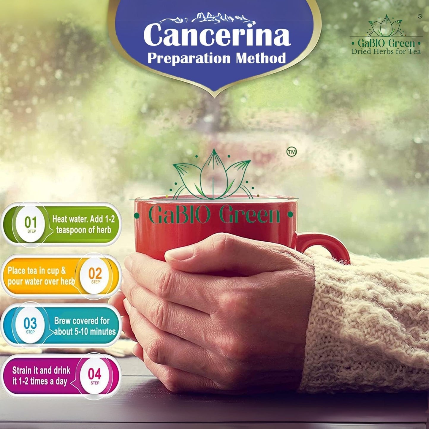 Cancerina Hierba Mexicana 8 oz -100% natural Cancerina Tea Herbs 8 oz, Calluna Vulgaris, Cancerina Herbs, Hierva mexicana, Anahuac Cancerian, Resealable Bag. Packing in USA (8 oz) | Premium Quality, Herbal Tea, Natural Dried Herbs