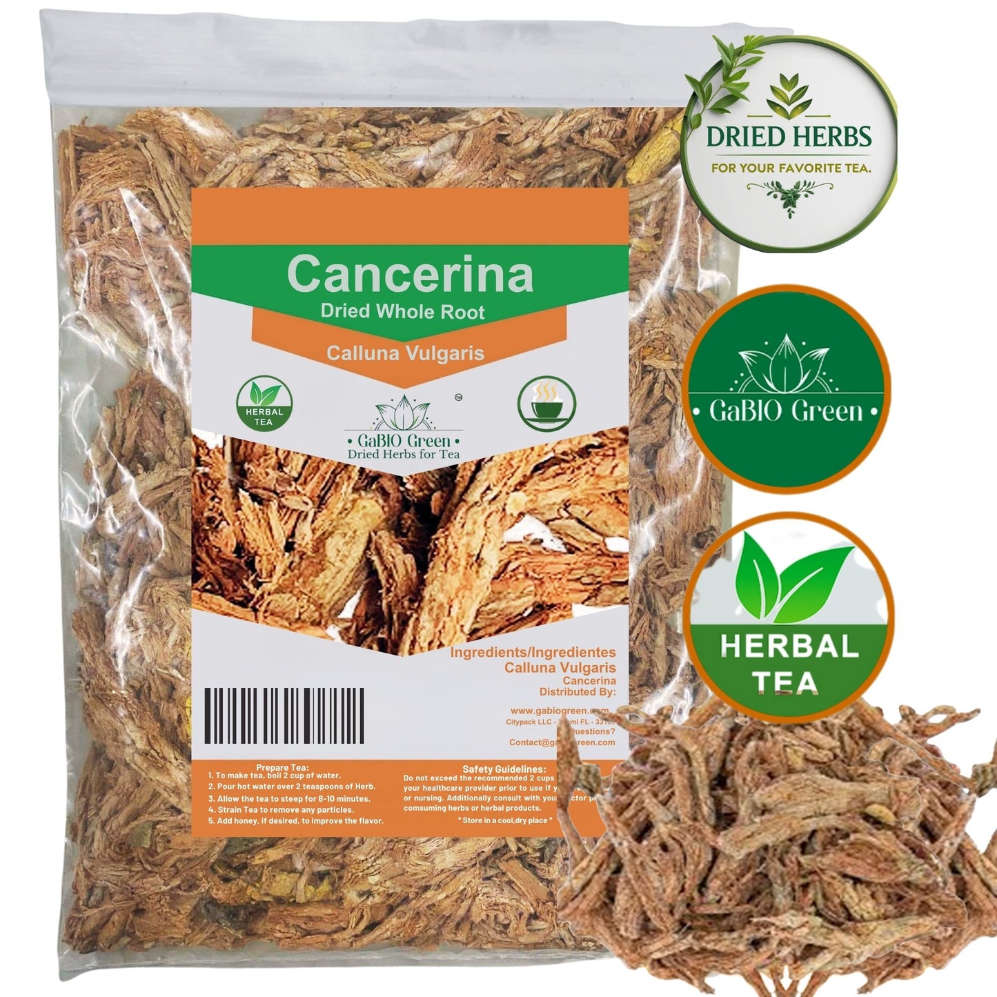 Cancerina Hierba Mexicana 8 oz -100% natural Cancerina Tea Herbs 8 oz, Calluna Vulgaris, Cancerina Herbs, Hierva mexicana, Anahuac Cancerian, Resealable Bag. Packing in USA (8 oz) | Premium Quality, Herbal Tea, Natural Dried Herbs