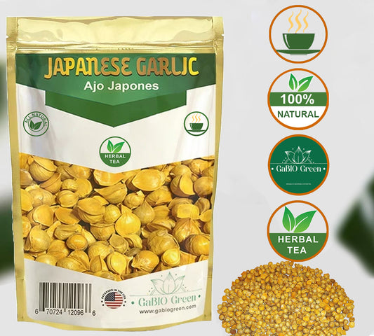 Ajo Japones (pack 4oz) 100 % Natural, AJO CHINO, Vegan, Wild crafted japanese garlic, bulk garlic, ajo japones Resealable Bag