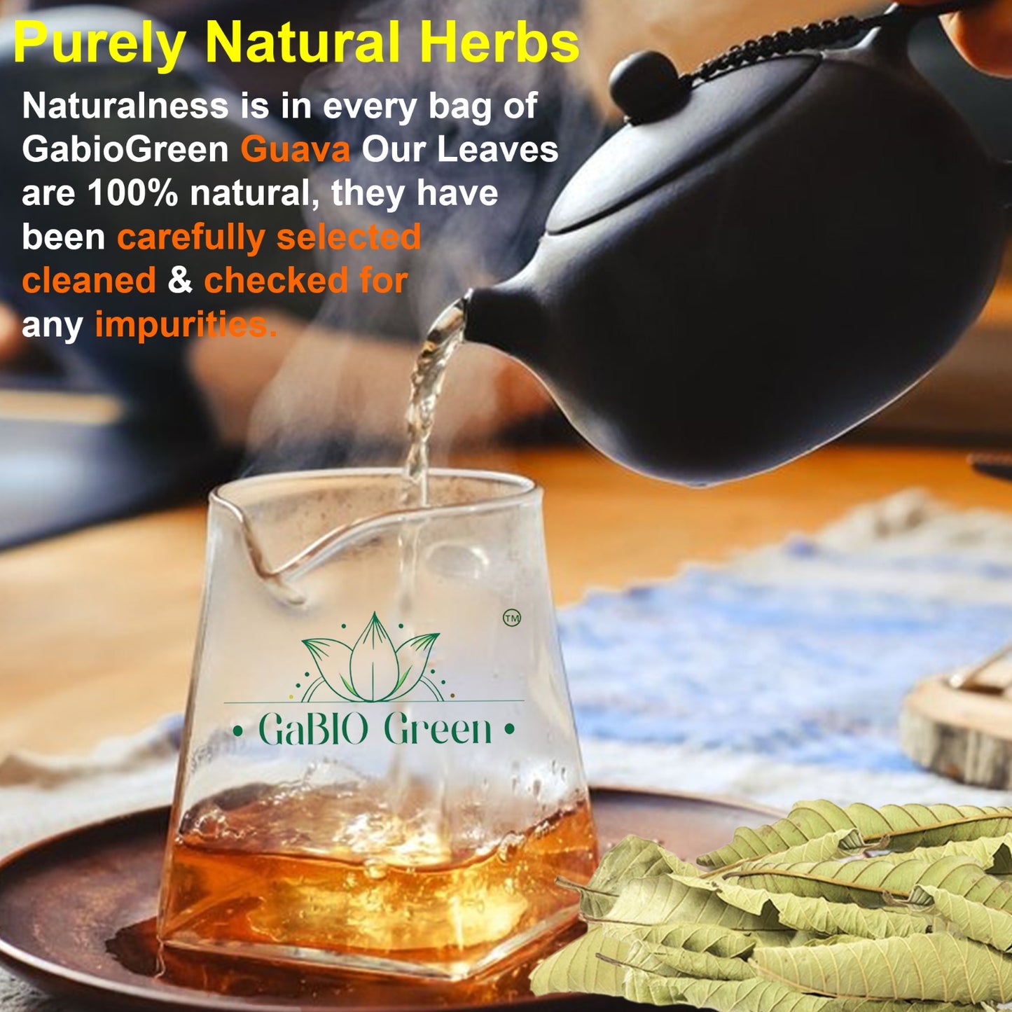 Hoja de guayaba Premium 100+ Leaves (2.1oz / 59.5g) whole Dried Guava leaves. | Premium Quality, Herbal Tea, Natural Dried Herbs