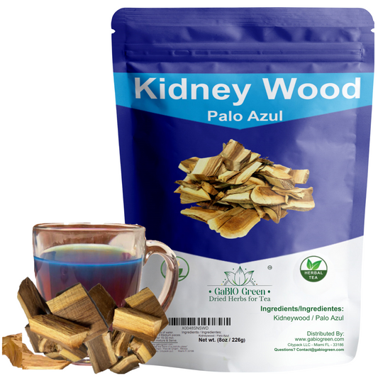 Kidney Wood palo azul, Blue Stick Herbal Tea Bark, palo azul tea, Resealable Bag (8 oz) | Premium Quality, Herbal Tea, Natural Dried Herbs