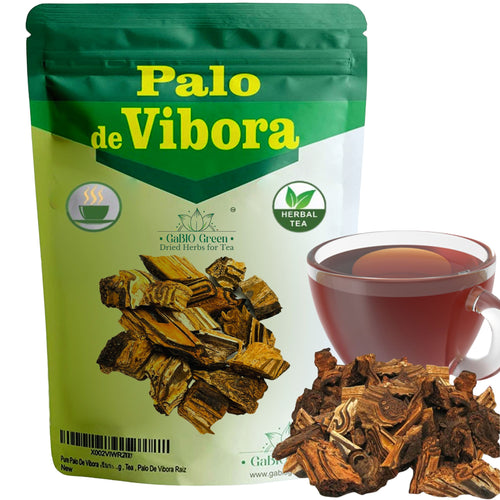 Gabio Green Palo De Vibora Natural Herbs, (2 oz) Arbol de la Vibora Te,Palo De Vibora Raiz, Herbal Tea, non-GMO, Gluten-free, Resealable Bag (2 oz) | Premium Quality, Herbal Tea, Natural Dried Herbs
