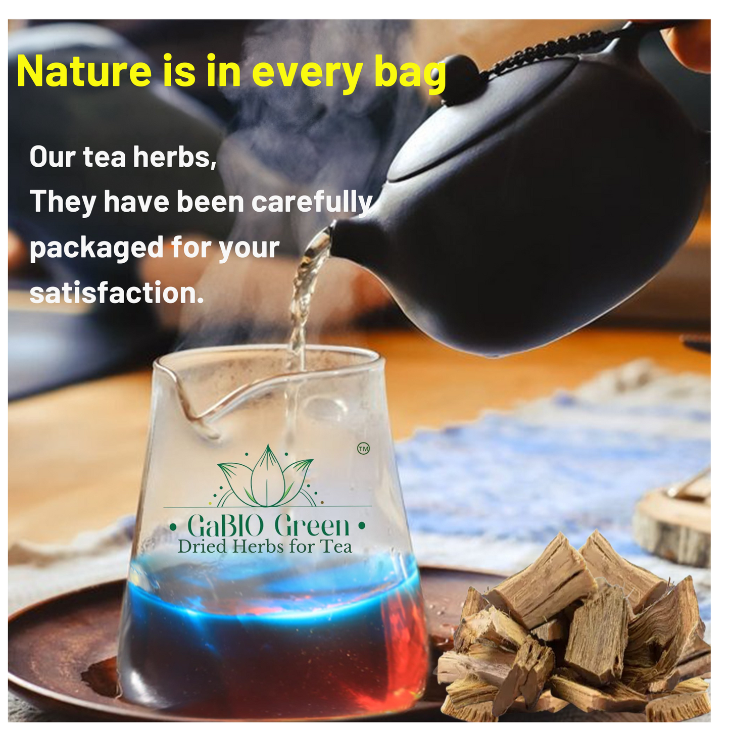 Kidney Wood palo azul, Blue Stick Herbal Tea Bark, palo azul tea, Resealable Bag (8 oz) | Premium Quality, Herbal Tea, Natural Dried Herbs