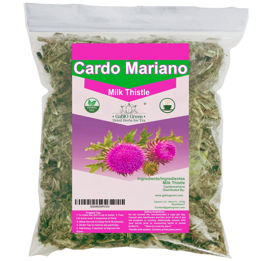 Cardo Mariano - Milk Thistle Loose Tea (4.1 oz/116.2 gr) Cardomarin Herbal Tea Gabiogreen (4.1 oz/116.2 gr). | Premium Quality, Herbal Tea, Natural Dried Herbs