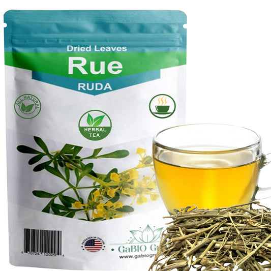 RUE Dried Herbs Ruda Seca, Ruda Graveolens, rue leaves and branches Dried Rue Leaves (Ruta graveolens) | Raw Herbal Ingredient (2 Ounce) | Premium Quality, Herbal Tea, Natural Dried Herbs