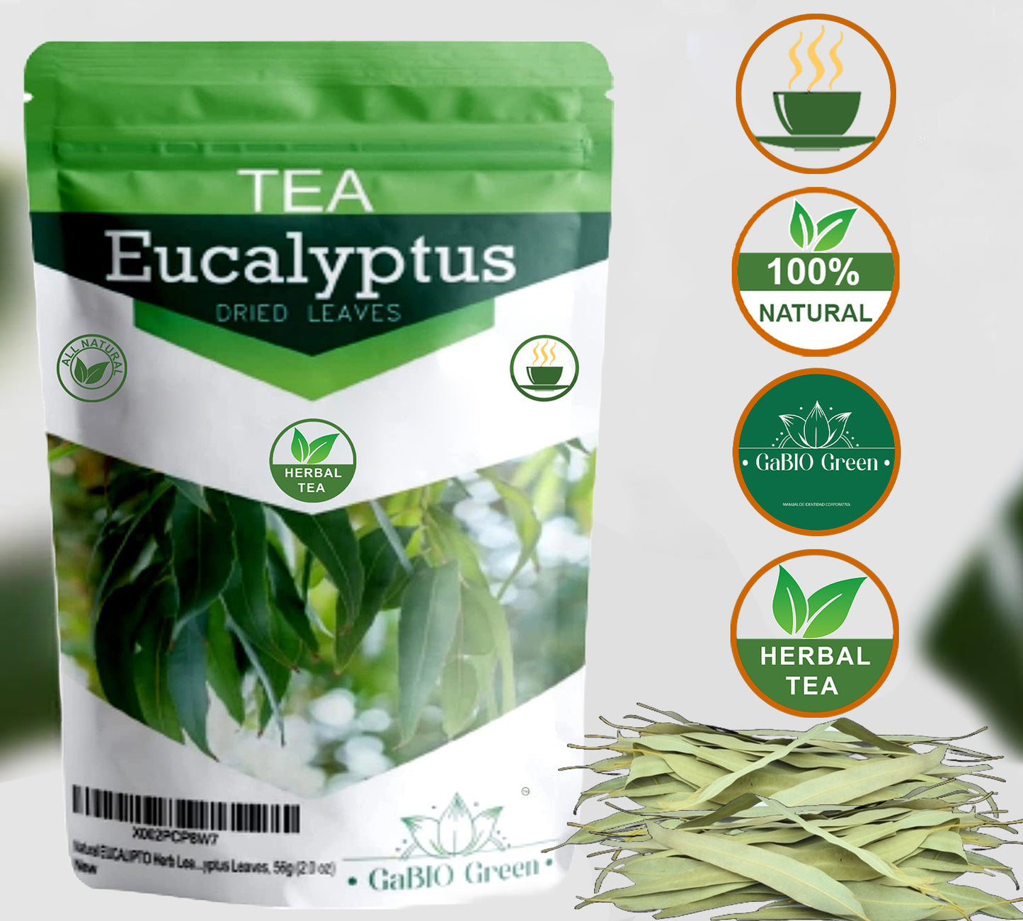 Eucalyptus Herb Leaves, Whole Eucalyptus Leaves, | Premium Quality, Herbal Tea, Natural Dried Herbs