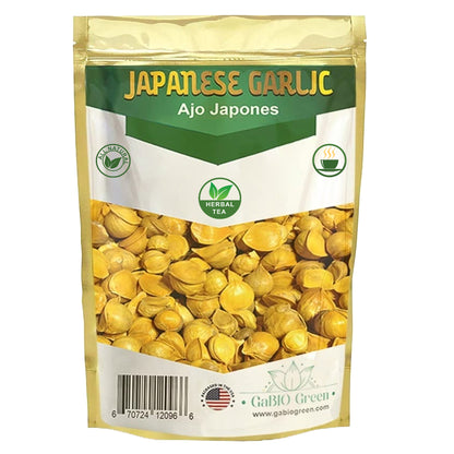 Ajo Japones  (pack 4oz) 100 % Natural, AJO CHINO, Vegan, Wild crafted japanese garlic, bulk garlic, ajo japones Resealable Bag