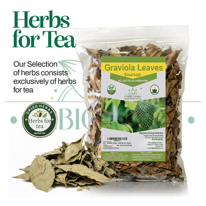 Dried Soursop Leaves (Hoja de Guanábana) | 100% Natural Whole Leaf Herbal Tea