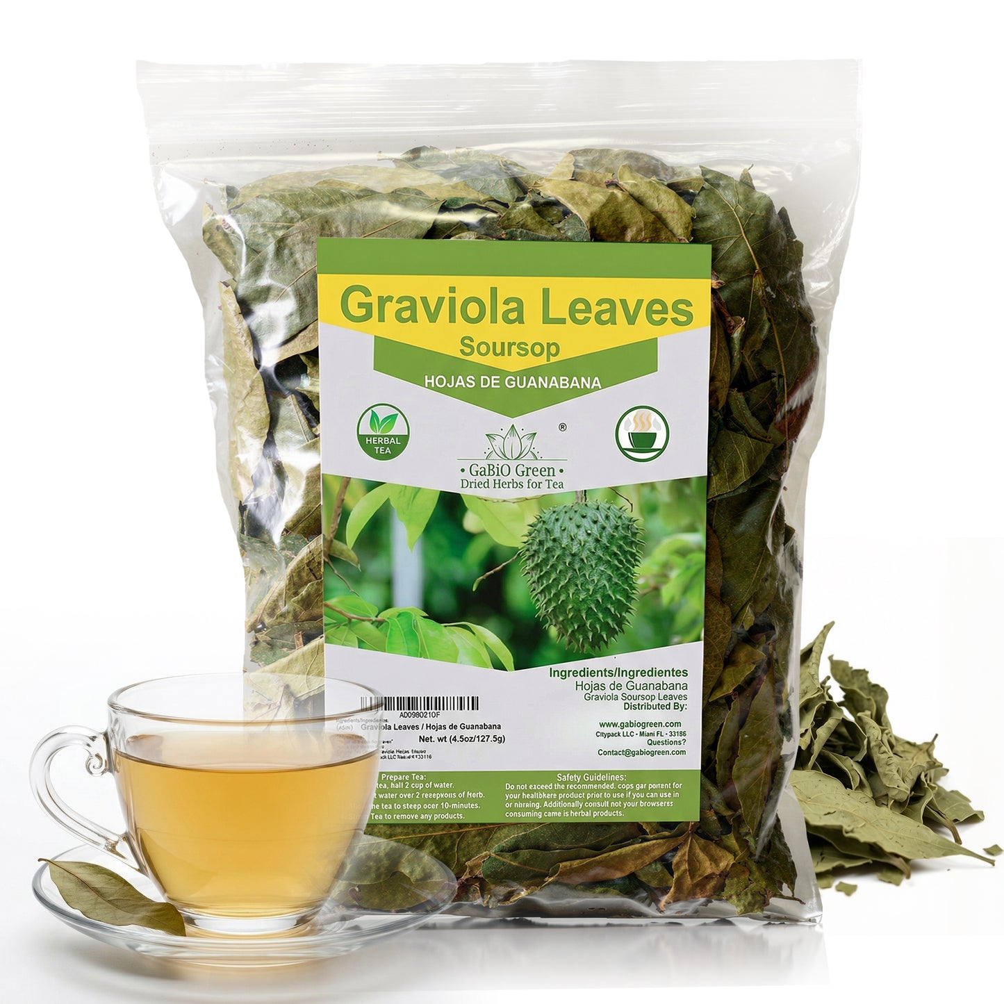 Dried Soursop Leaves (Hoja de Guanábana) | 100% Natural Whole Leaf Herbal Tea