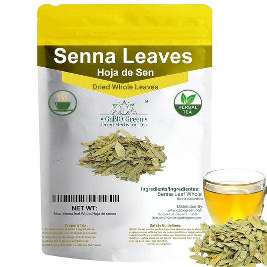 Natural Senna Leaves Hoja Sen Dried Herbal Leaves, Senna Raw Leaf, Hoja Sen Cut & Sifted Herbs, Non-GMO, Gluten-Free, Senna Alexandrina in a Resealable Bag (2oz) | Premium Quality, Herbal Tea, Natural Dried Herbs