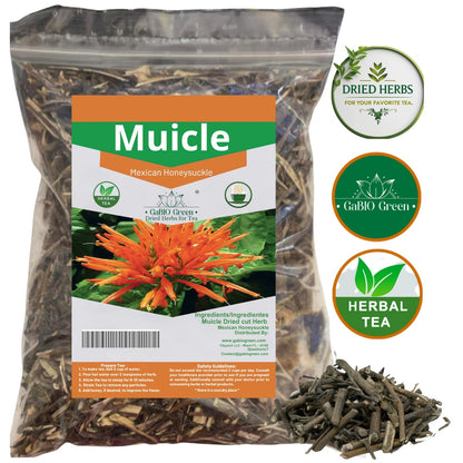 Muicle  Mexican Honeysuckle Hierba tea 2 oz 100 % natural ,Gabio Green herbs (2 oz) | Premium Quality, Herbal Tea, Natural Dried Herbs